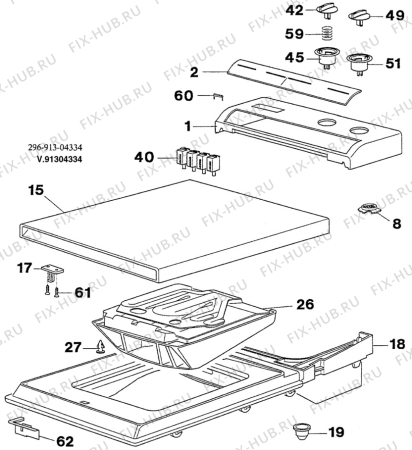 Взрыв-схема стиральной машины Zanussi TL1054-2 - Схема узла W30 Panel,User manual B