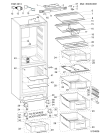 Схема №3 BTNF5323W (F105454) с изображением Дверь для холодильной камеры Indesit C00514557