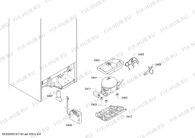 Схема №3 KIS77AD40 с изображением Инструкция по эксплуатации для холодильной камеры Bosch 00738895