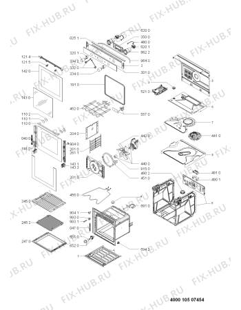 Схема №1 AKZM788IX1 (F091007) с изображением Руководство для плиты (духовки) Indesit C00354362