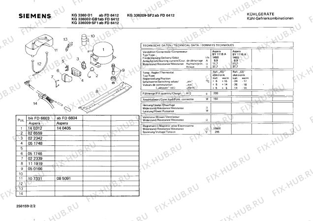 Схема №2 KG306001 с изображением Панель для холодильника Siemens 00115240