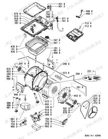 Схема №2 AWE 5560 с изображением Микромодуль для стиральной машины Whirlpool 480111103691