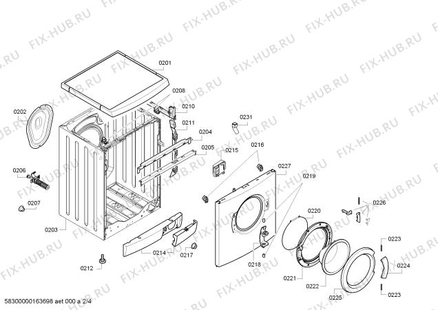 Схема №4 WAE16177IT с изображением Панель управления для стиралки Bosch 00706559