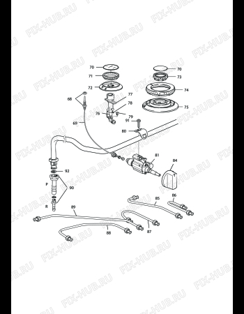 Схема №4 TGX 855/1 A с изображением Провод для духового шкафа DELONGHI 1131190