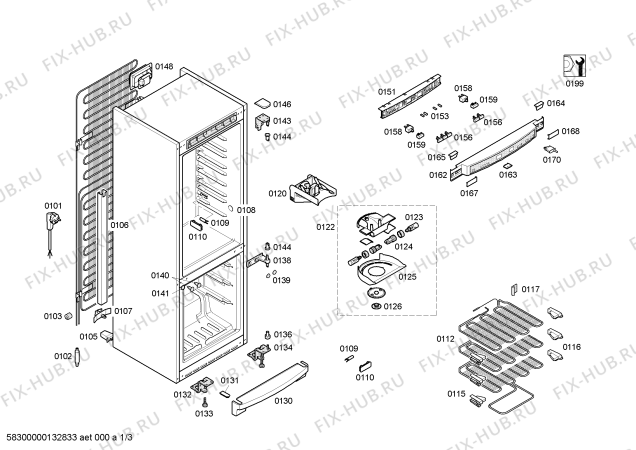 Схема №3 KG39P320 с изображением Крышка кнопки для холодильника Siemens 00611927