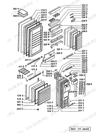 Схема №3 ARG059/G ARG 059/G/WP с изображением Декоративная панель для холодильной камеры Whirlpool 481945948657