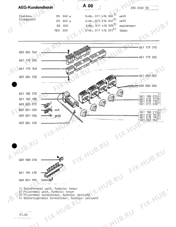 Взрыв-схема плиты (духовки) Aeg EN 640 W - Схема узла Section5