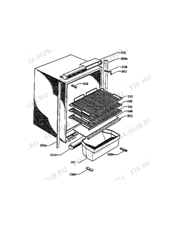 Взрыв-схема холодильника Unknown RW543G - Схема узла C10 Cabinet/Interior