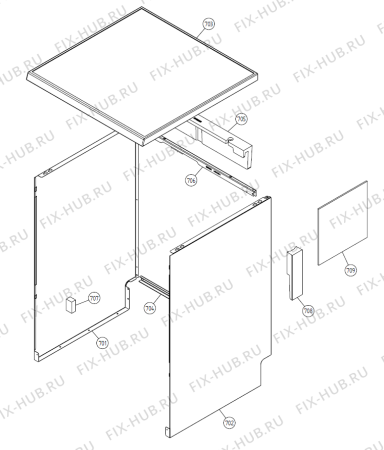 Взрыв-схема посудомоечной машины Gorenje ASE 560 FAKS UK   -SS FH (900001210, DW20.3) - Схема узла 07