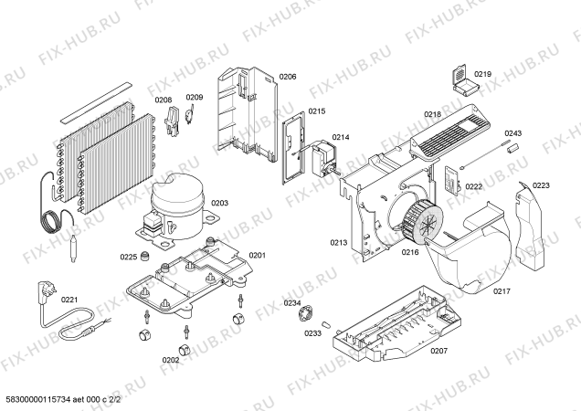 Схема №2 DH3613 с изображением Фильтр для осушителя воздуха Bosch 00447585