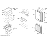 Схема №3 KKV25128TI с изображением Дверь для холодильника Bosch 00247303