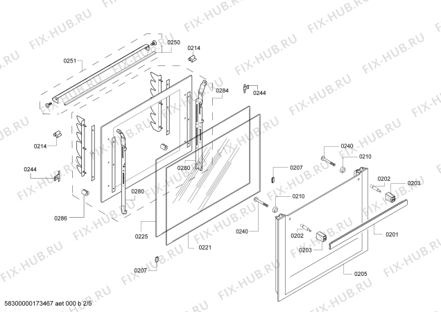 Взрыв-схема плиты (духовки) Bosch HBB64C450F H.BO.PY.C3D.IN.CARRO.B4/.X.E3_COT/ - Схема узла 02