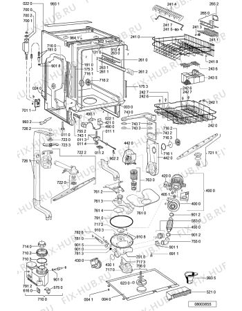 Схема №2 ADG 9573/1 с изображением Панель для посудомойки Whirlpool 481245370234
