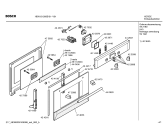 Схема №4 HBN230260E Horno bosch indpnd.multf.negr.reloj ec2 с изображением Внешняя дверь для электропечи Bosch 00474653
