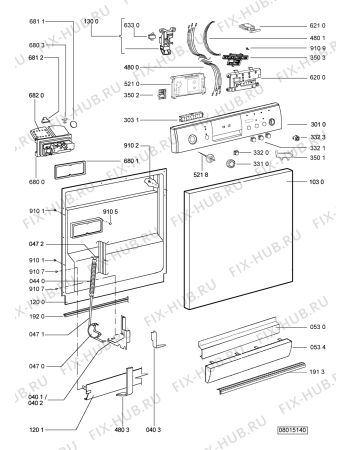 Схема №2 ADP7409WH1 (F091604) с изображением Наставление для посудомоечной машины Indesit C00348591
