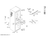 Схема №4 KGN36S54 с изображением Дверь для холодильника Bosch 00248543
