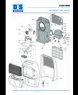 Схема №1 DEC10WT (R134a) с изображением Панель для увлажнителя и очистителя воздуха DELONGHI 5948015600