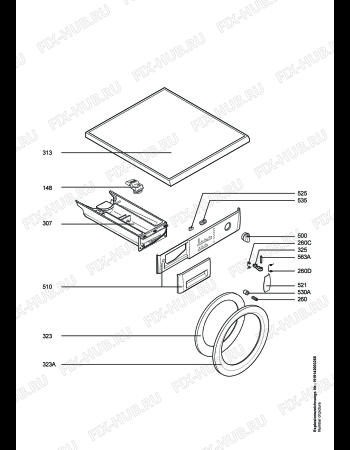 Схема №1 LAVPRINCESS с изображением Спираль для стиральной машины Aeg 1320537002