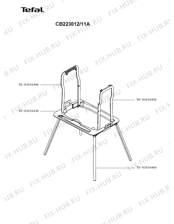 Взрыв-схема гриля Tefal CB223012/11A - Схема узла RP003271.5P2