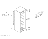 Схема №2 GSV22X30 с изображением Дверь для холодильника Siemens 00249581