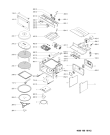 Схема №1 KMQCX456001 (F092784) с изображением Экран для микроволновой печи Indesit C00376578