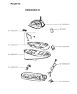 Схема №1 VR5020F0/D10 с изображением Фиксатор для электроутюга Rowenta FS-9100023575