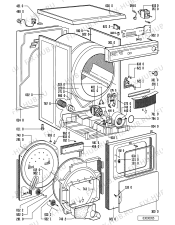 Схема №1 AWL 222 с изображением Декоративная панель для стиралки Whirlpool 481245219335