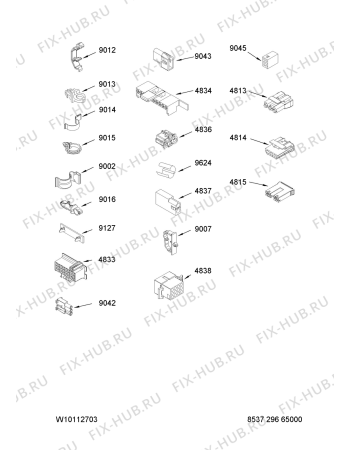 Схема №6 3SWTW5205SQ с изображением Декоративная панель для стиралки Whirlpool 480110100247