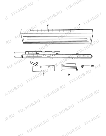 Взрыв-схема посудомоечной машины Aeg FAV554 is / Braun - Схема узла Command panel 037