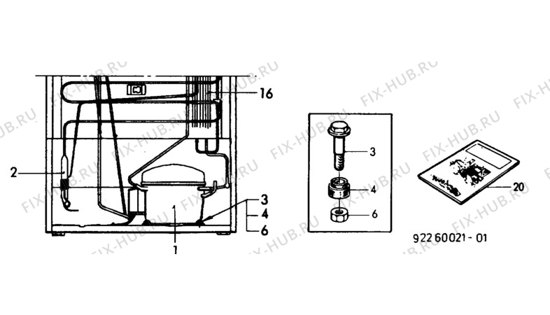 Взрыв-схема холодильника Unknown EU2400C - Схема узла C10 Cold, users manual