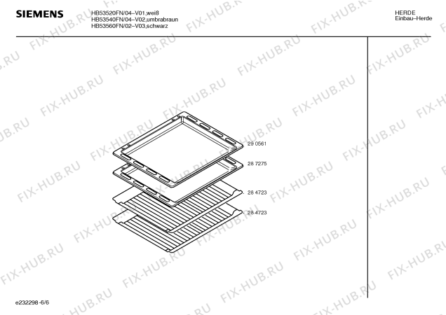 Схема №5 HB53540FN с изображением Панель управления для духового шкафа Siemens 00296576