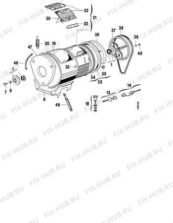 Взрыв-схема стиральной машины Zanussi TC884 - Схема узла Functional parts 267