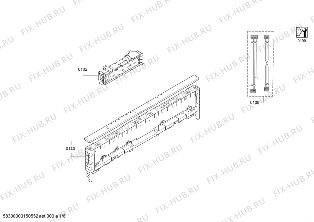 Схема №6 SMS69T25EU с изображением Столешница для посудомойки Siemens 00685450