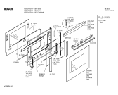 Схема №5 HEN225T Bosch с изображением Фронтальное стекло для плиты (духовки) Bosch 00216639