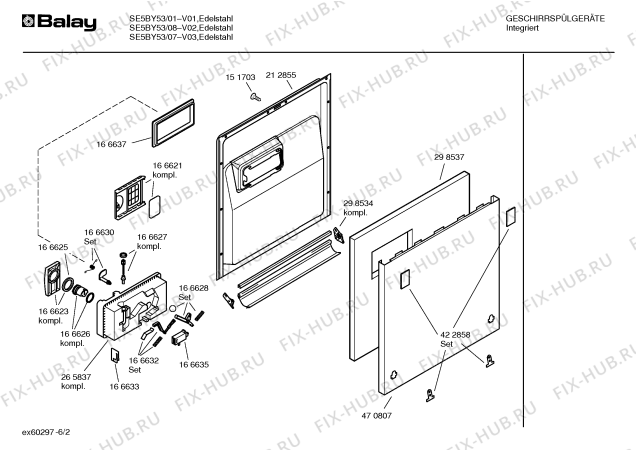 Схема №3 CG340J2 с изображением Инструкция по установке/монтажу для посудомойки Bosch 00587796