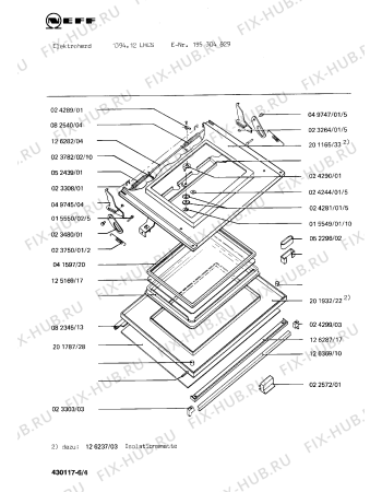 Схема №5 195305160 1394.11LCS с изображением Переключатель для плиты (духовки) Bosch 00025263