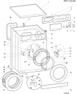 Схема №4 WGD836TU (F013630) с изображением Обшивка для стиралки Indesit C00056684