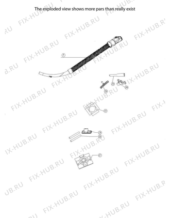 Взрыв-схема пылесоса Electrolux JL910WD - Схема узла Accessories