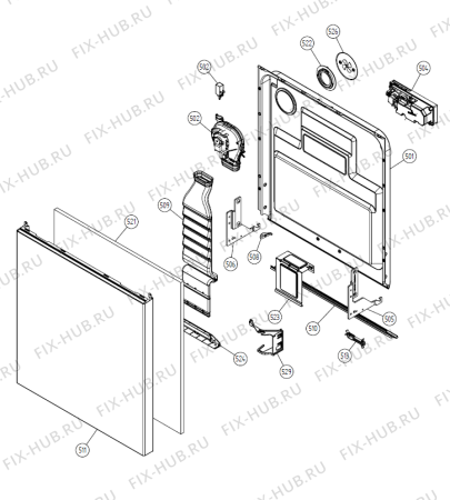 Взрыв-схема посудомоечной машины Gorenje Jubileumsdisken-07 SE   -White Bi (900001322, DW20.5) - Схема узла 05