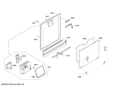 Схема №5 SBV50E10GB с изображением Передняя панель для посудомойки Bosch 00703900