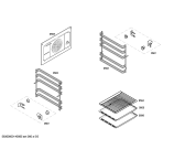 Схема №5 HLN424220 с изображением Панель управления для плиты (духовки) Bosch 00672769