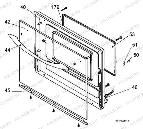 Взрыв-схема плиты (духовки) Zanussi ZC542TB - Схема узла Section 3