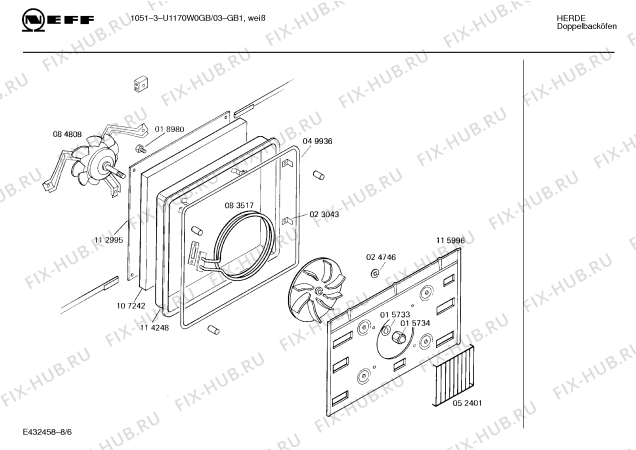 Схема №6 195306844 GB-1051.31LPCSGA с изображением Индикатор для плиты (духовки) Bosch 00116012
