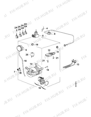 Взрыв-схема стиральной машины Rex RL6TG - Схема узла Electrical equipment