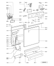 Схема №2 ADP 7530 WH с изображением Панель для посудомоечной машины Whirlpool 481245373104