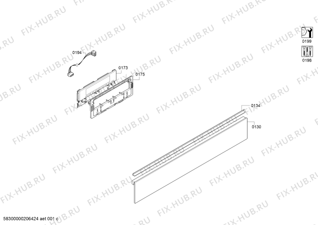 Схема №7 CF4M91060 с изображением Панель управления для плиты (духовки) Bosch 11022925
