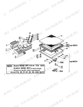 Взрыв-схема стиральной машины Zanussi ZT7982 - Схема узла Control panel and lid