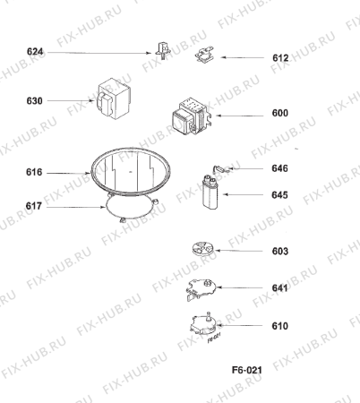 Взрыв-схема микроволновой печи Gorenje OC8430 AU   -Microwave oven (900002400, OC8430) - Схема узла 06