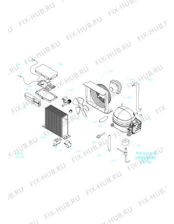 Взрыв-схема холодильника Whirlpool ADN 121 - Схема узла