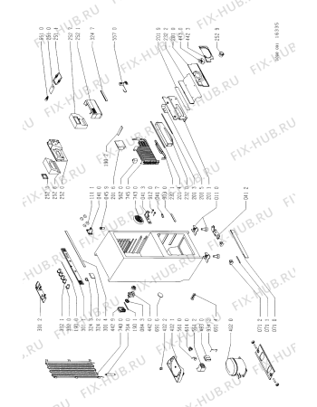 Схема №2 KGNE 3054/0 с изображением Фитинг для холодильника Whirlpool 481946279862